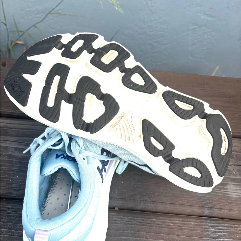 Hoka One One light blue